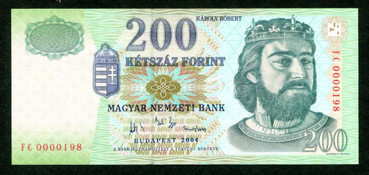 2004 200 Forint FC - alacsony sorszám