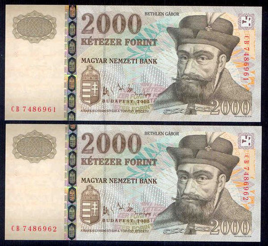 2005 2000 Forint CB - sorszámkövető