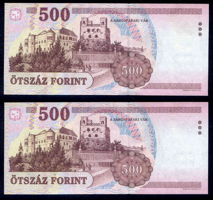 2005 500 Forint EA - sorszámkövető