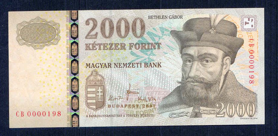 2007 2000 Forint CB - alacsony sorszám