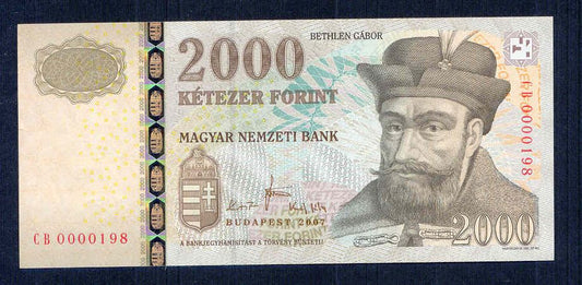 2007 2000 Forint CB - alacsony sorszám