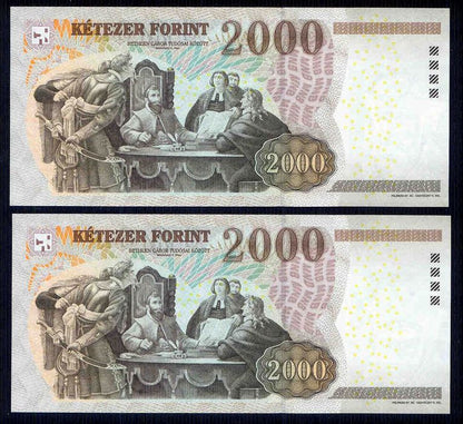 2007 2000 Forint CA - sorszámkövető