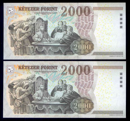 2007 2000 Forint CB - sorszámkövető