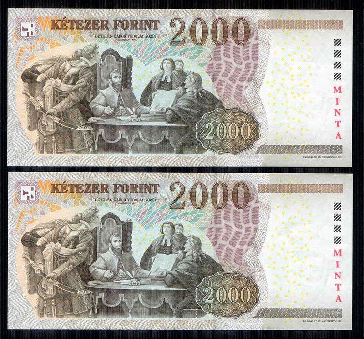 2007 2000 Forint CA MINTA - sorszámkövető