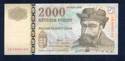 2008 2000 Forint CB - alacsony sorszám