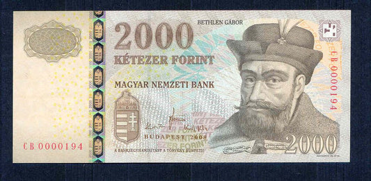 2008 2000 Forint CB - alacsony sorszám