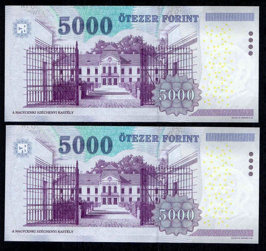 2010 5000 Forint BA - sorszámkövető