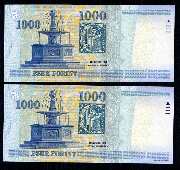 2011 1000 Forint DC - sorszámkövető