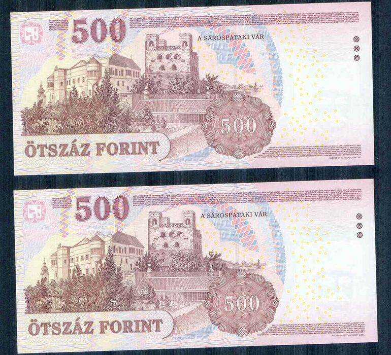 2011 500 Forint EA - sorszámkövető