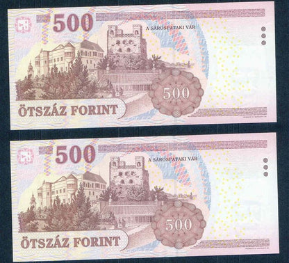 2011 500 Forint EA - sorszámkövető