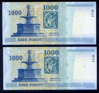 2015 1000 Forint DE sorszámkövető