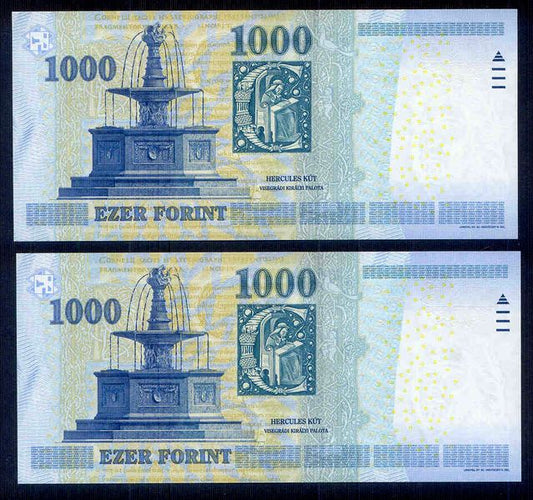 2015 1000 Forint DE sorszámkövető