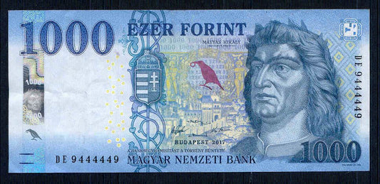 2017 1000 Forint DE - palindrom