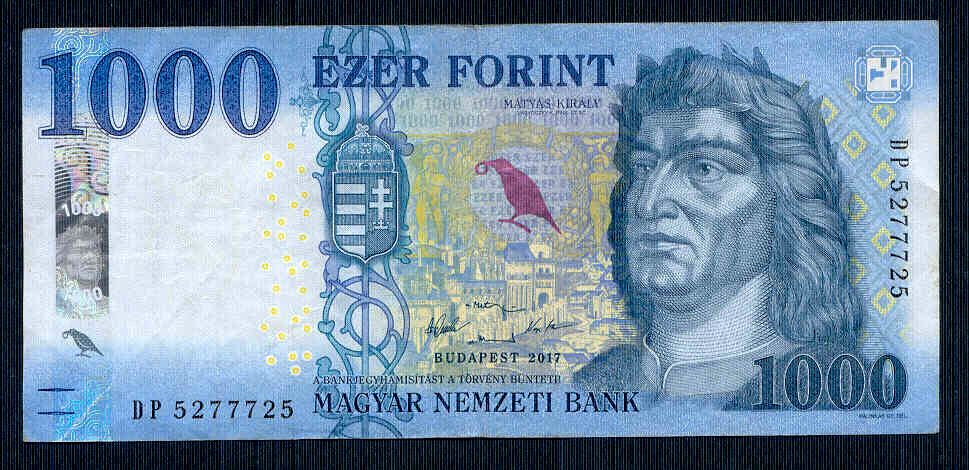 2017 1000 Forint DP - palindrom