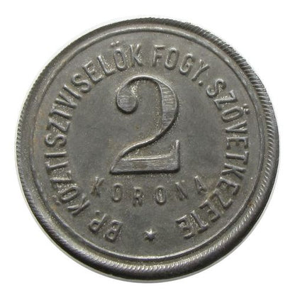 Budapesti Köztisztviselők Fogy Szöv 2 Korona