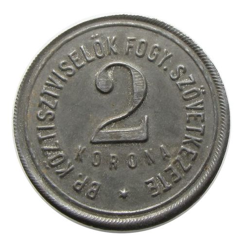 Budapesti Köztisztviselők Fogy Szöv 2 Korona