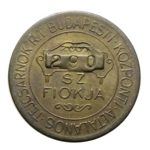 Budapesti Tejcsarnok 50 fillér