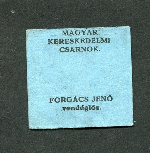 Budapest Forgács János 50 fillér