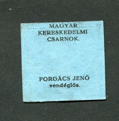 Budapest Forgács János 50 fillér