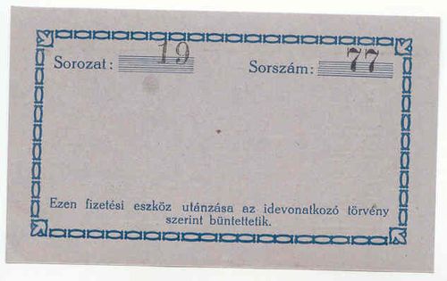 Budapest Mauthner Bőrgyár 1 Korona