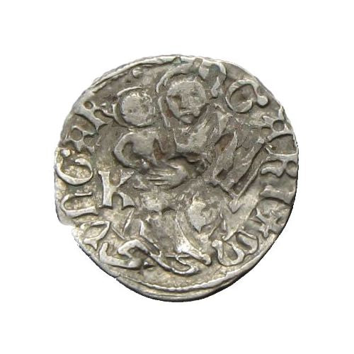 I. Mátyás denár ÉH 565 - veretkettőződés