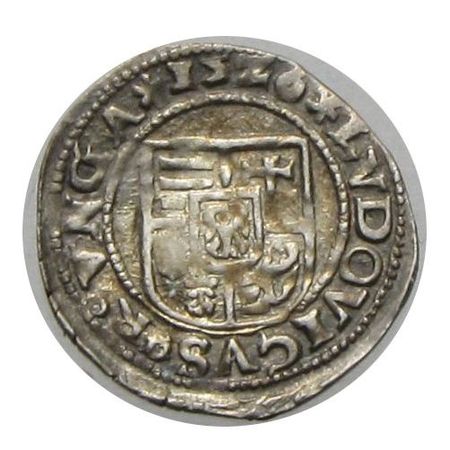 II. Lajos denár ÉH 673a 1526 AV-HK