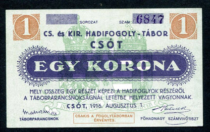 Hadifogolytábor - Csót 1 Korona