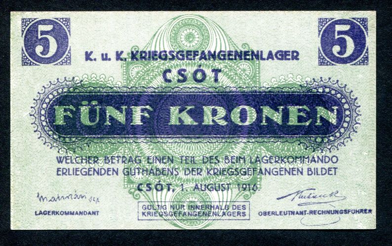 Hadifogolytábor - Csót 5 Korona