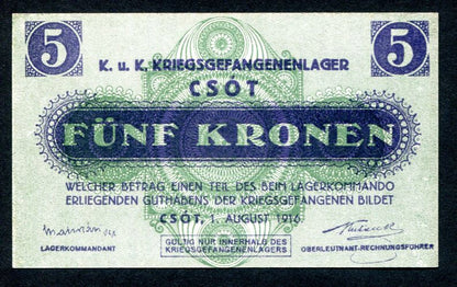 Hadifogolytábor - Csót 5 Korona