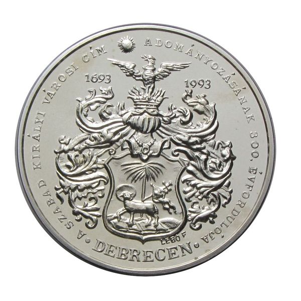 Debrecen 1993 300 éve szab kir. város PP