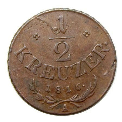 Ferenc 1816 A 1/2 krajcár