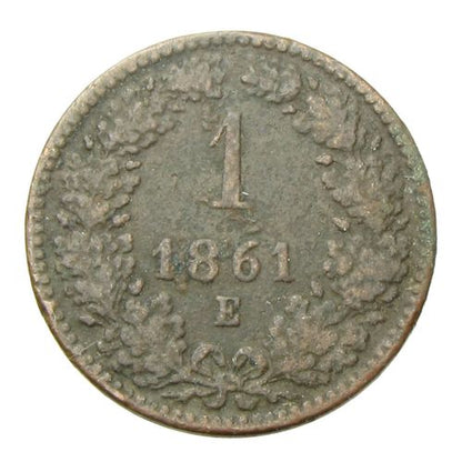Ferenc József 1861E 1 krajcár
