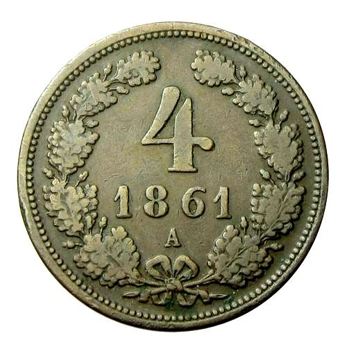 Ferenc József 1861A 4 krajcár
