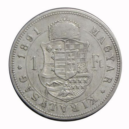 Ferenc József 1891KB 1 Forint