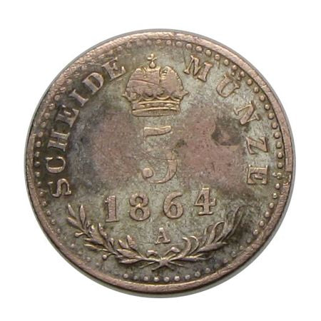 Ferenc József 1864A 5 krajcár