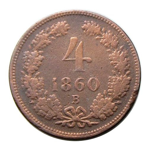 Ferenc József 1860B 4 krajcár