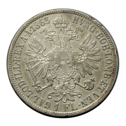 Ferenc József 1863A 1 Florin