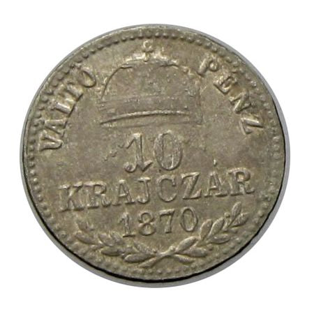 Ferenc József 1870GyF 10 krajcár
