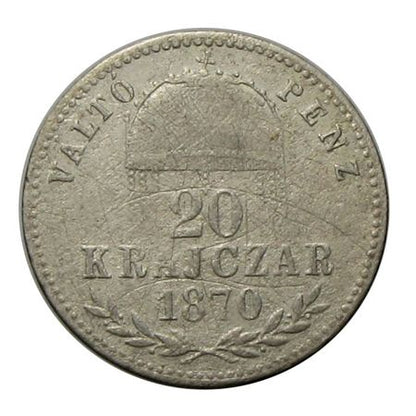 Ferenc József 1870GyF 20 krajcár