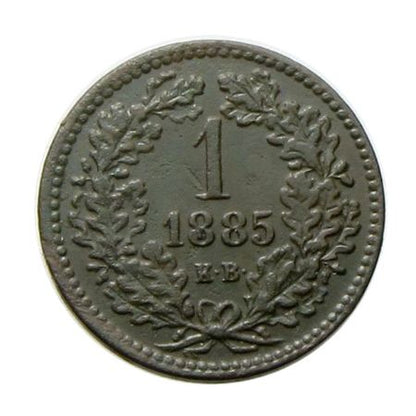 Ferenc József 1885KB 1 krajcár