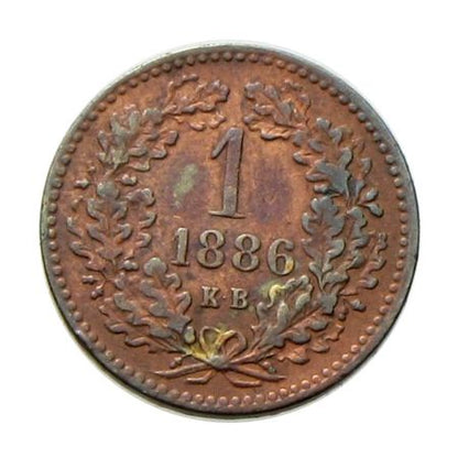 Ferenc József 1886KB 1 krajcár