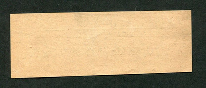 Gyalog napszám bárca 1878-ból