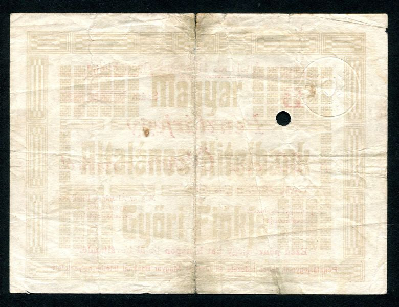 Győr 1919 50K - Magyar Általános Hitelbank
