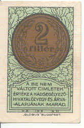 Hadsegélyező Hivatal 1916 2 fillér