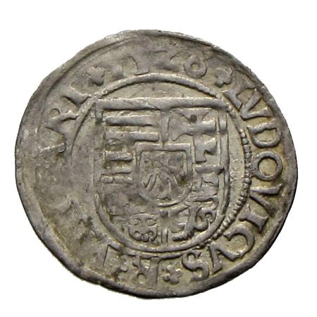 II. Lajos denár ÉH 673y 1526 NA