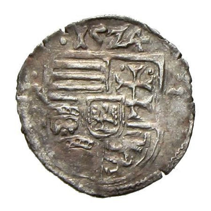 II. Lajos denár ÉH 675d változat 1524 LH