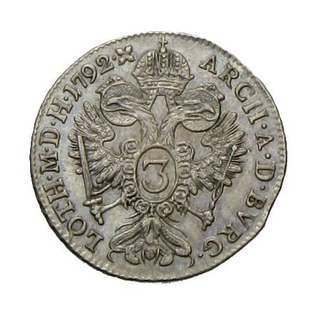 II. Lipót 1792 G 3 krajcár