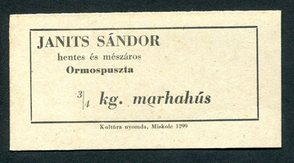 Ormospuszta Janits Sándor marhahús 3/4kg