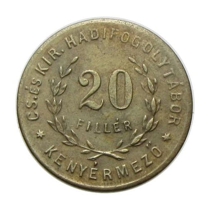 Hadifogolytábor - Kenyérmező 1915 20 fillér