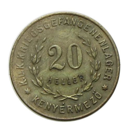 Hadifogolytábor - Kenyérmező 1915 20 fillér